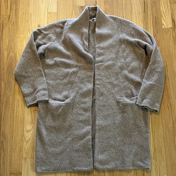 J. Crew Merino Wool Alpaca Blend Cocoon Longline Coatigan Sweater Sz S - Picture 3 of 10